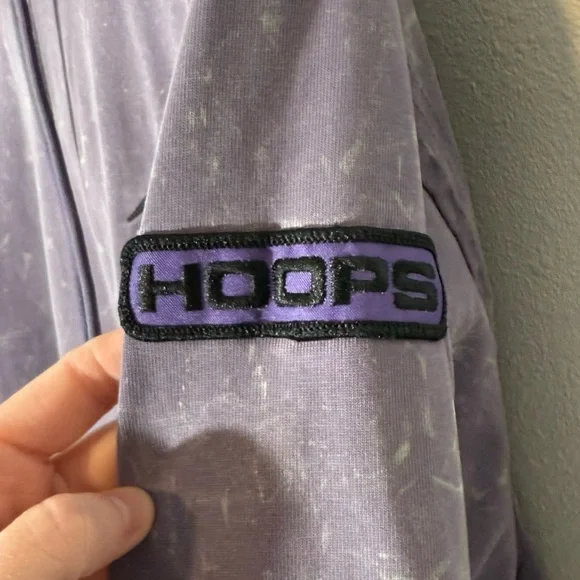 Nike Men’s Force Hoops Narrative Narr Hoodie in Purple and Black Size Large